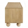 Modway Sorren Scalloped 54" Wood TV Stand Natural Side