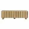 Modway Sorren Scalloped 54" Wood TV Stand Natural Front - Modway Sorren Scalloped 54" Wood TV Stand Natural Front