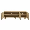 Modway Sorren Scalloped 54" Wood TV Stand Natural - Modway Sorren Scalloped 54" Wood TV Stand Natural