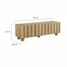 Modway Sorren Scalloped 54" Wood TV Stand Natural - Modway Sorren Scalloped 54" Wood TV Stand Natural
