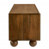 Modway Sorren Scalloped 54" Wood TV Stand Walnut Side