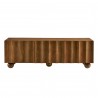 Modway Sorren Scalloped 54" Wood TV Stand Walnut Front