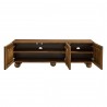 Modway Sorren Scalloped 54" Wood TV Stand Walnut Open