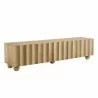 Modway Sorren Scalloped 71" Wood TV Stand Natural  - Modway Sorren Scalloped 71" Wood TV Stand Natural 