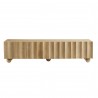 Modway Sorren Scalloped 71" Wood TV Stand Natural Front