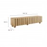 Modway Sorren Scalloped 71" Wood TV Stand Natural 