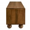 Modway Sorren Scalloped 71" Wood TV Stand Walnut Side