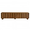 Modway Sorren Scalloped 71" Wood TV Stand Walnut Front