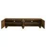 Modway Sorren Scalloped 71" Wood TV Stand Walnut Open - Modway Sorren Scalloped 71" Wood TV Stand Walnut Open