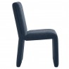 Modway Emory Fabric Upholstered Dining Side Chair Blue Side