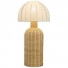 Modway Santo Rattan Table Lamp With Dome Shade