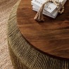 Modway Maris Seagrass and Wood Coffee Table 4