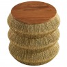 Modway Maris Seagrass and Wood End Table top