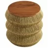 Modway Maris Seagrass and Wood End Table top - Modway Maris Seagrass and Wood End Table top