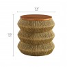 Modway Maris Seagrass and Wood End Table2