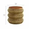 Modway Maris Seagrass and Wood End Table2 - Modway Maris Seagrass and Wood End Table2