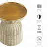 Modway Lazaro Round Rattan Side Table