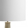Modway Saylor Carved Ribbed Wood Floor Lamp With Drum Shade 3