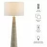 Modway Saylor Carved Ribbed Wood Floor Lamp With Drum Shade 8 - Modway Saylor Carved Ribbed Wood Floor Lamp With Drum Shade 8