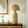 Modway Briar Rattan Table Lamp Room View - Modway Briar Rattan Table Lamp Room View