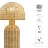 Modway Briar Rattan Table Lamp 2