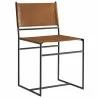 Modway Thatcher Leather and Metal Dining Chair - Modway Thatcher Leather and Metal Dining Chair
