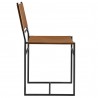 Modway Thatcher Leather and Metal Dining Chair Side