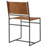 Modway Thatcher Leather and Metal Dining Chair Back