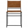 Modway Thatcher Leather and Metal Dining Chair Front