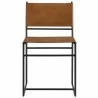 Modway Thatcher Leather and Metal Dining Chair Front - Modway Thatcher Leather and Metal Dining Chair Front