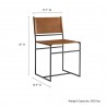 Modway Thatcher Leather and Metal Dining Chair