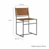 Modway Thatcher Leather and Metal Dining Chair - Modway Thatcher Leather and Metal Dining Chair