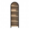 Modway Evie Arched Narrow Bookcase Display Cabinet Front