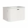 Modway Zia 30" Wall-Mount Bathroom Vanity with Marble Sink White Side - Modway Zia 30" Wall-Mount Bathroom Vanity with Marble Sink White Side
