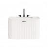 Modway Zia 30" Wall-Mount Bathroom Vanity with Marble Sink White  Front