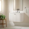 Modway Zia 30" Wall-Mount Bathroom Vanity with Marble Sink White 