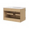 Modway Zia 30" Wall-Mount Bathroom Vanity with Marble Sink Back