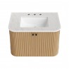 Modway Zia 30" Wall-Mount Bathroom Vanity with Marble Sink Top