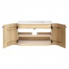 Modway Zia 30" Wall-Mount Bathroom Vanity with Marble Sink Open