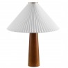 Modway Jessica Wooden Base Table Lamp With Pleated Fabric Shade 3