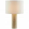 Modway Zenith Travertine Table Lamp With Fabric Drum Shade 6 - Modway Zenith Travertine Table Lamp With Fabric Drum Shade 6