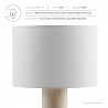 Modway Zenith Travertine Table Lamp With Fabric Drum Shade 2