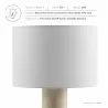 Modway Zenith Travertine Table Lamp With Fabric Drum Shade 2 - Modway Zenith Travertine Table Lamp With Fabric Drum Shade 2