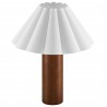 Modway Flora Wood Table Lamp With Pleated Petal Shade 2