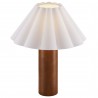 Modway Flora Wood Table Lamp With Pleated Petal Shade 1