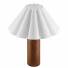 Modway Flora Wood Table Lamp With Pleated Petal Shade 3