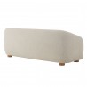 Modway Holland 85" Chenille Fabric Sofa White Back