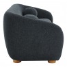 Modway Holland 85" Chenille Fabric Sofa Blue Side