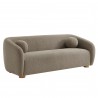 Modway Holland 85" Chenille Fabric Sofa Brown Front