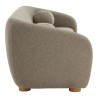 Modway Holland 85" Chenille Fabric Sofa Brown Side